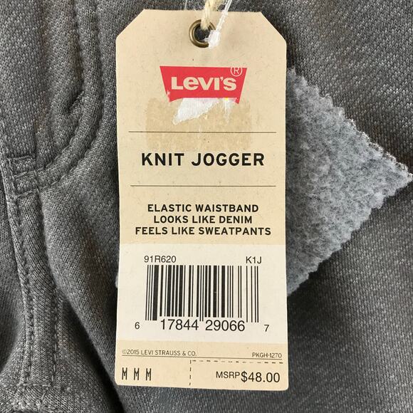 New Levis Knit Joggers  Boys‎ M(10-12) Stretch Sweatpants - Picture 4 of 12